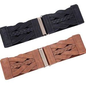 GRACE KARIN Women's Elastic Wide Belts Vintage Stretchy Large
